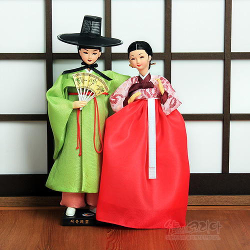 샵오브코리아 한복인형-선비와귀부인