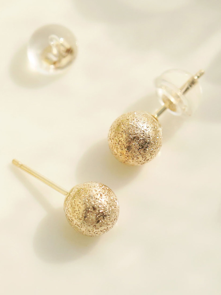 Love Ring Tangerine Earrings 14K Ball 14K Simple 1