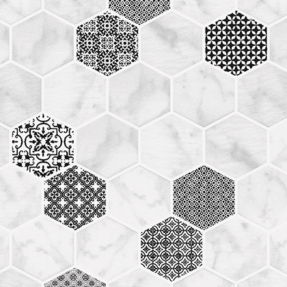 개나리 타일벽지 64021-1