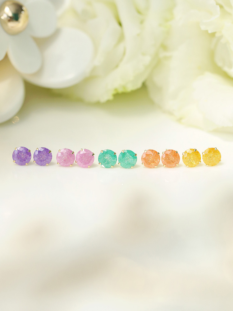 Love Ring Tangerine Earrings 14K Ball 14K Simple 1