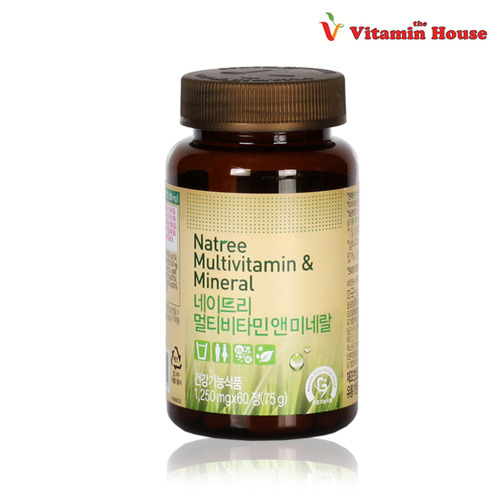 비타민하우스 네이트리 멀티비타민 앤 미네랄 1250mg x 60정