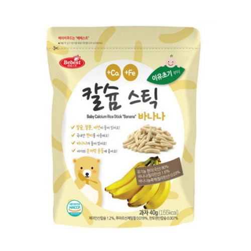 제이앤푸드 베베스트 칼슘 스틱 바나나 40g