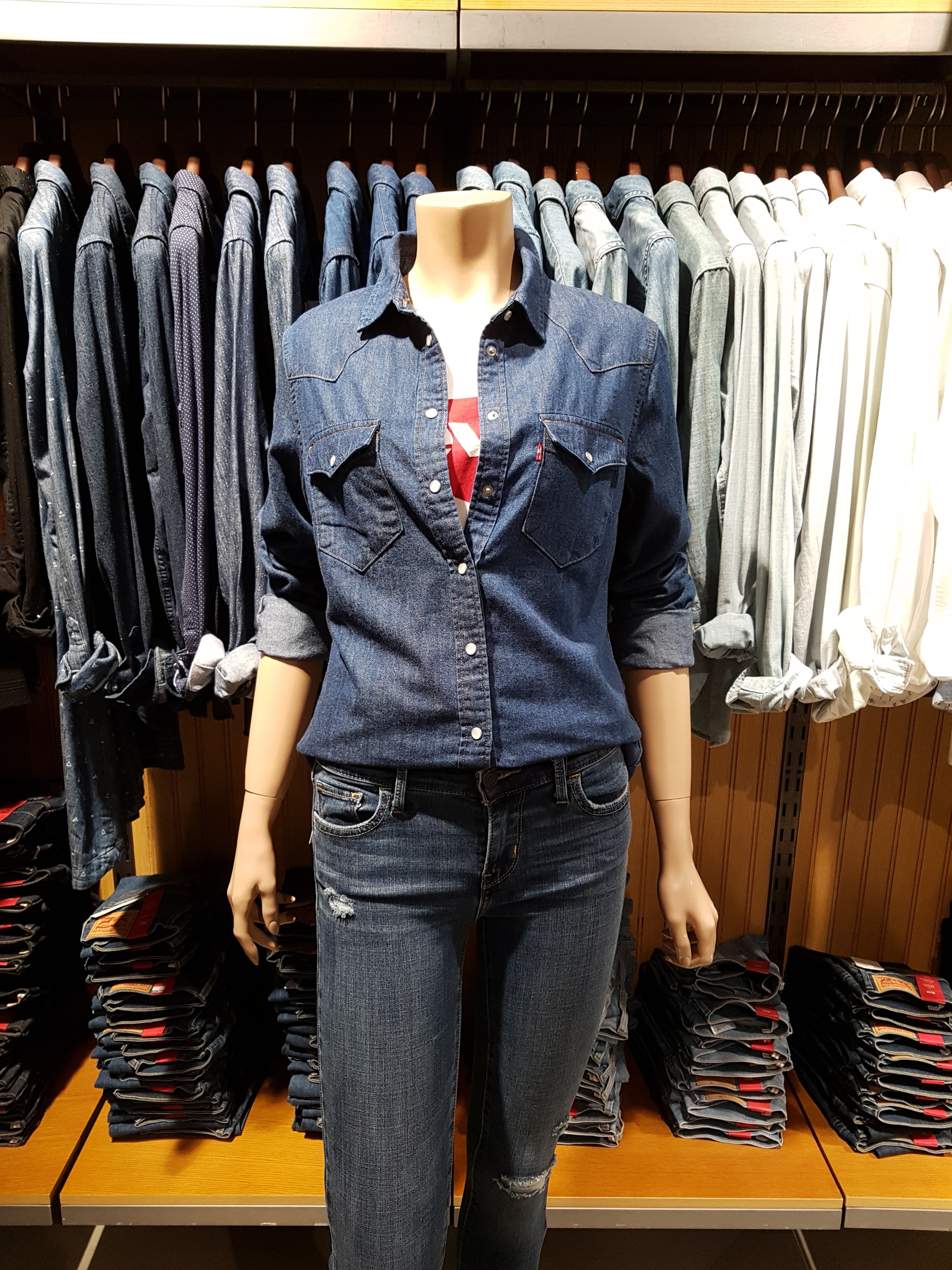 Korea Jeans Pants Levi's 711 Skinny Pit Worms L