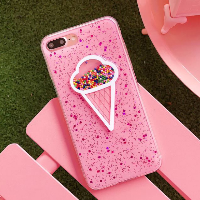 8 Color Slim Chrome Point iPhone X Case Unusual 7 