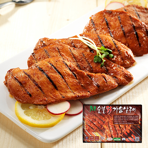 청솔식품 숯불 닭가슴살구이 410g