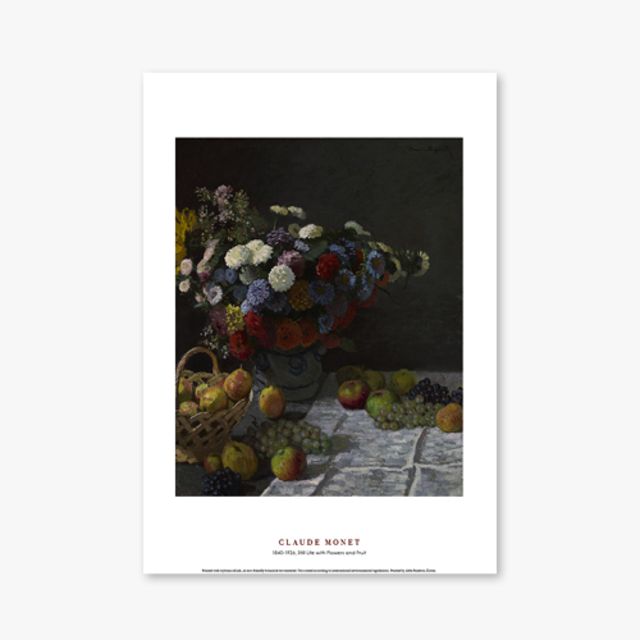 명화포스터 Still Life with Flowers and Fruit - 클로드 모네 024