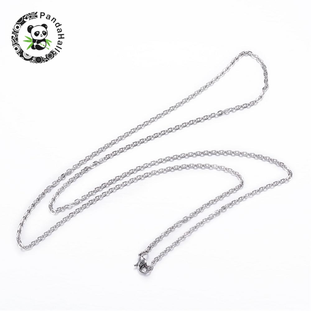 304 Stainless Steel Cross Chain Necklaces Lobster Claw Clasps Stainless Steel Color 29 53 - 네이버쇼핑