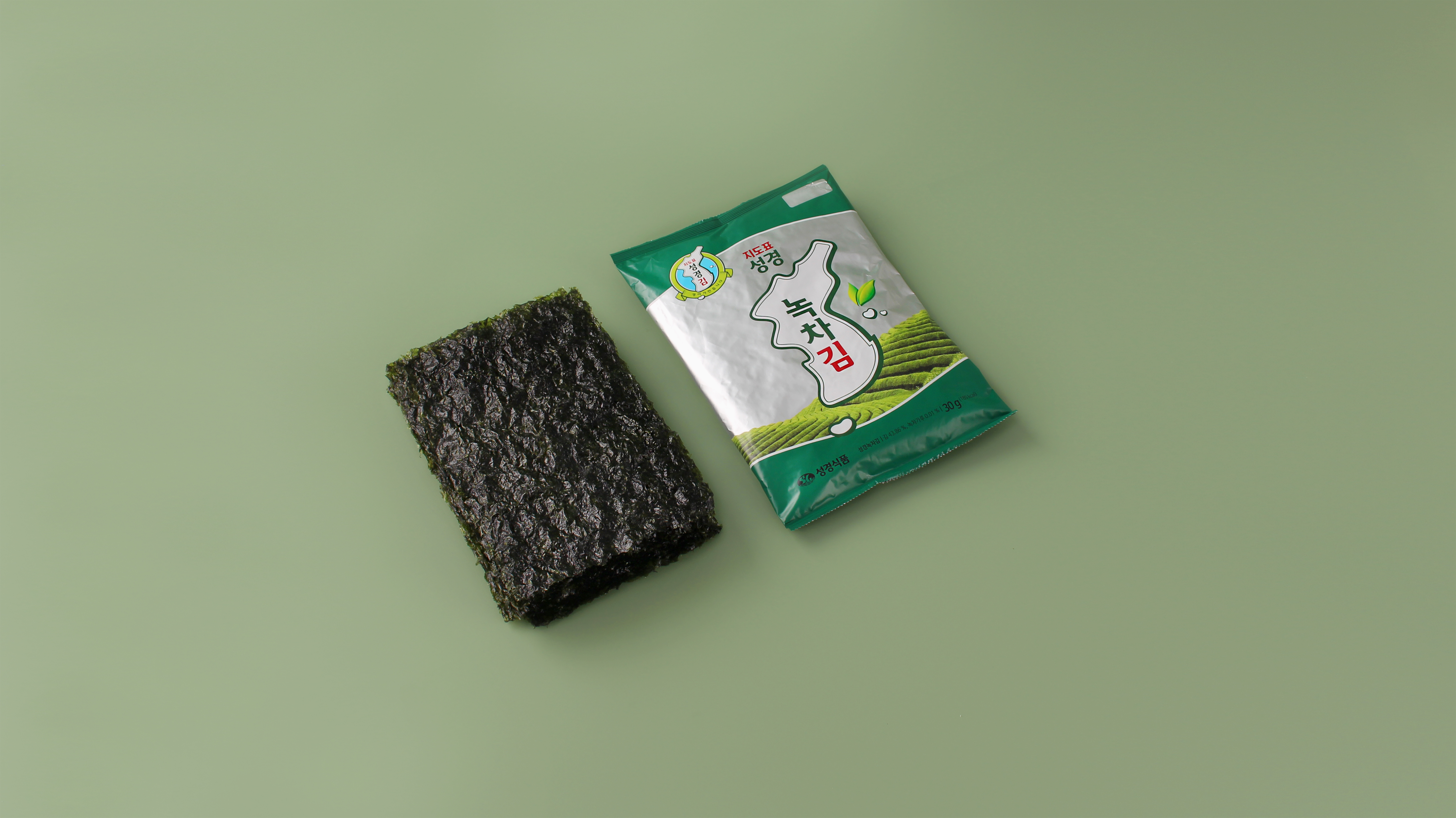 성경식품 성경김 녹차김 30g