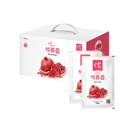 명인힐링푸드 참조은 무첨가 진한 석류즙 100ml x 60포