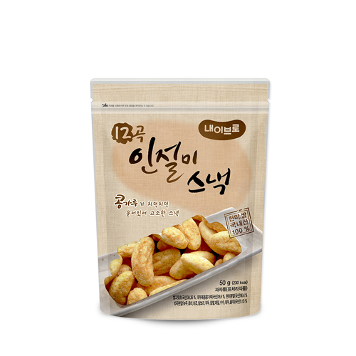 우리식품 내이브로 12곡 인절미스낵 50g