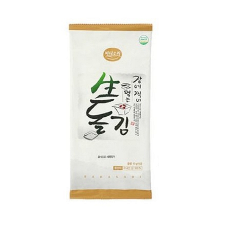 선해수산 바다소리 장에 찍어 먹는 생돌김 반절8매 9g