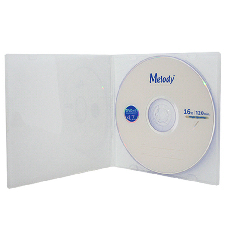멜로디 멜로디 CD/DVD 케이스 투명 연질 슬림 1P