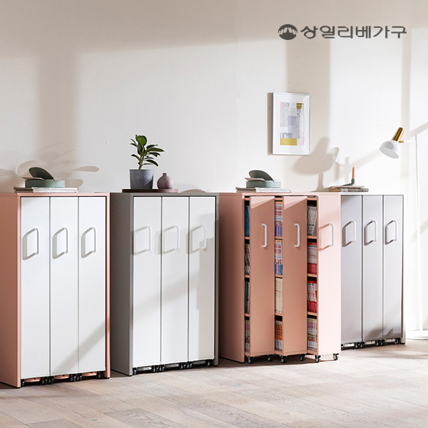 상일리베가구 컬렉터 3단 낮은 슬라이딩 만화책장