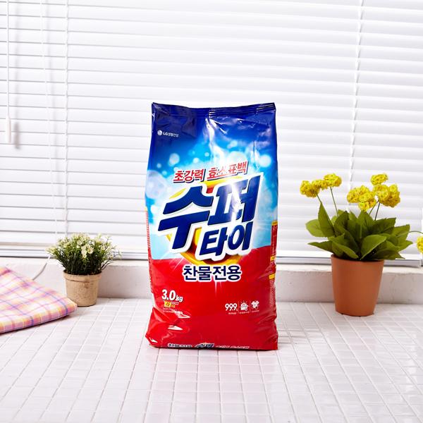 엘지생활건강 슈퍼타이 세탁세제 3kg 리필