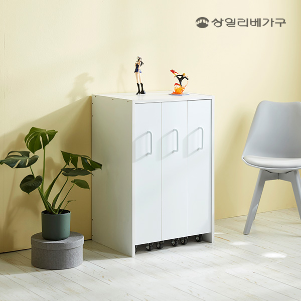 상일리베가구 스토리 3단 낮은 슬라이딩 만화책장