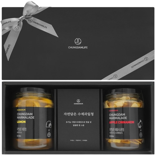 청담라이프 청담 자연담은 과일청 2종 선물세트