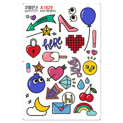 꾸밈인스 꾸밈인스스티커 애니띵즈2 A1829