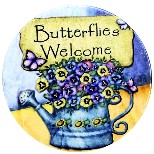 Butterfiles Welcome 그림 원타일 P-01-124