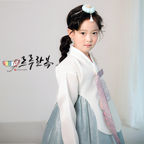 예진 하늘 여아 한복