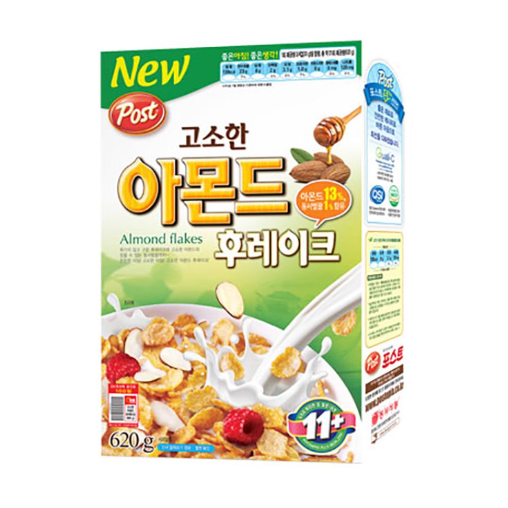 동서식품 포스트 아침식사대용 씨리얼과자 아몬드후레이크 620g