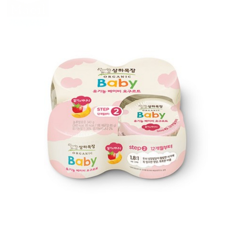 매일유업 상하목장 베이비 요구르트 2단계 딸기와 바나나 85g x 4개입