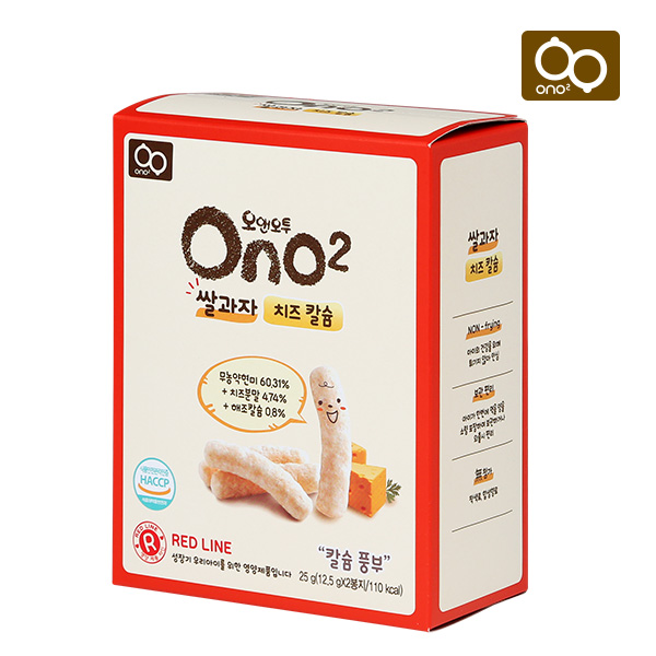 리뉴얼라이프 오앤오투 쌀과자 치즈 칼슘 12.5g x 2봉지