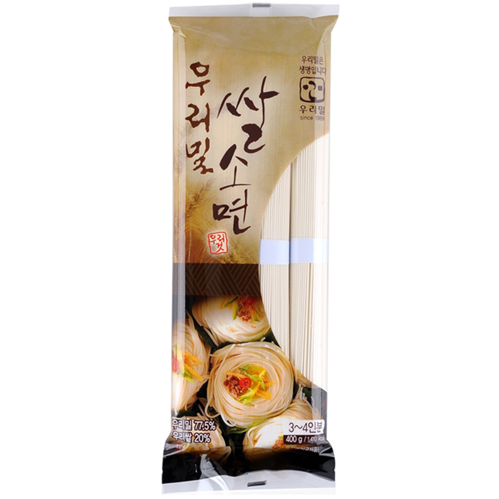 우리밀 통밀국수 400gx16개 백밀국수 칼국수 쌀소면