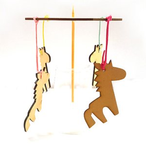 조립-회전목마 나무판 꾸미기 색칠하기 그리기 재료 W4F5D41