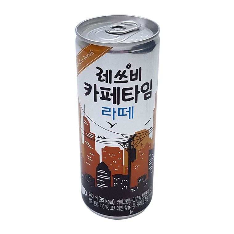 롯데칠성음료 레쓰비 카페타임 라떼 240ml