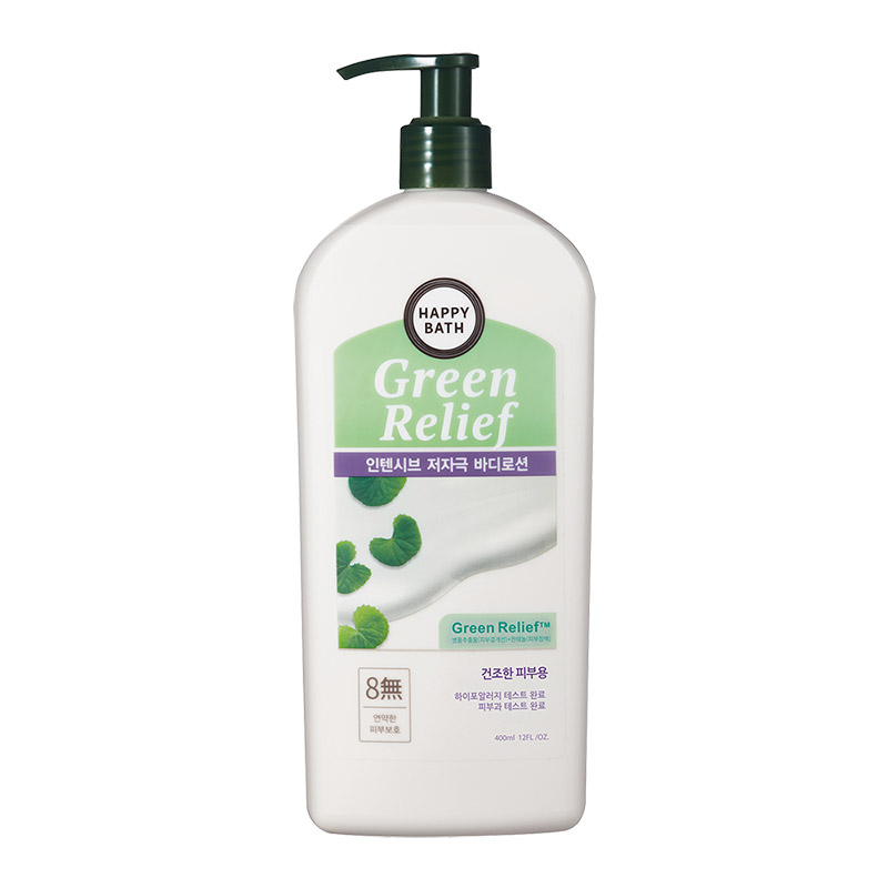 해피바스 그린릴리프 인텐시브 저자극 바디 로션 400ml
