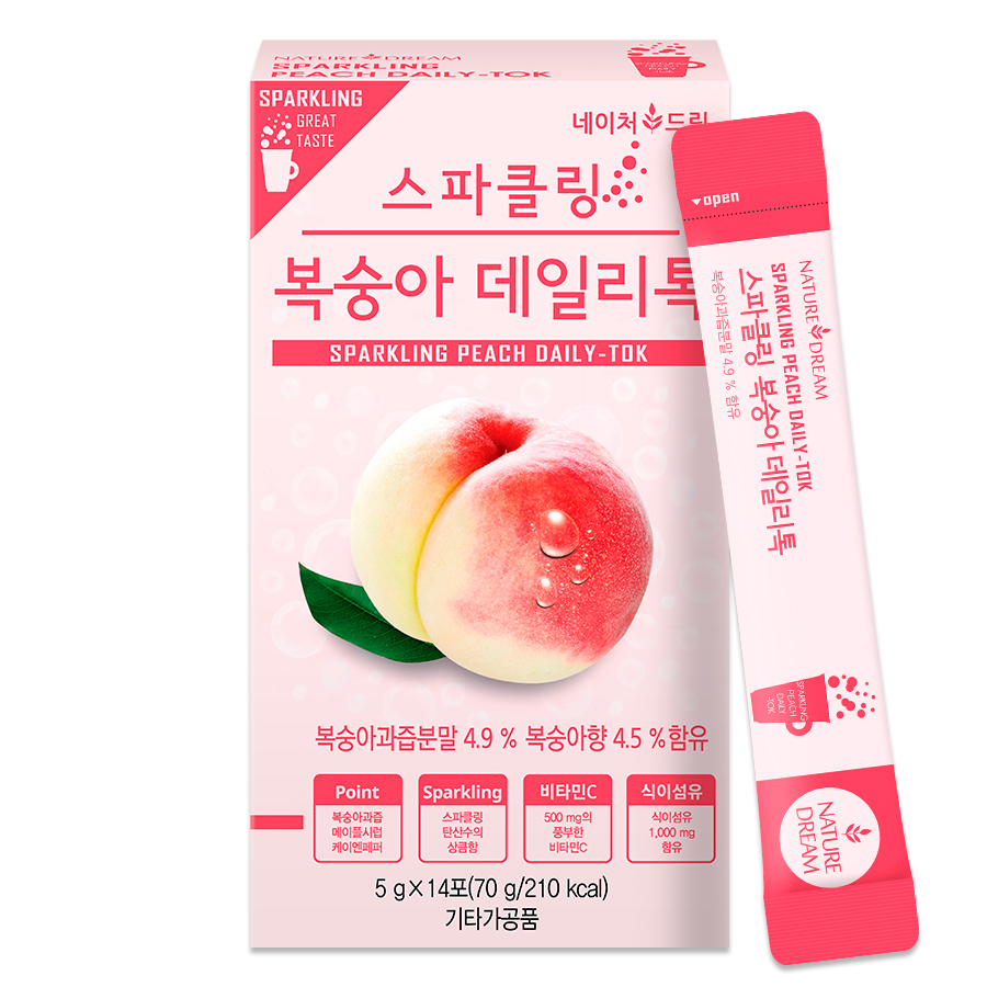 네이처드림 스파클링 복숭아 데일리톡 5g x 14포