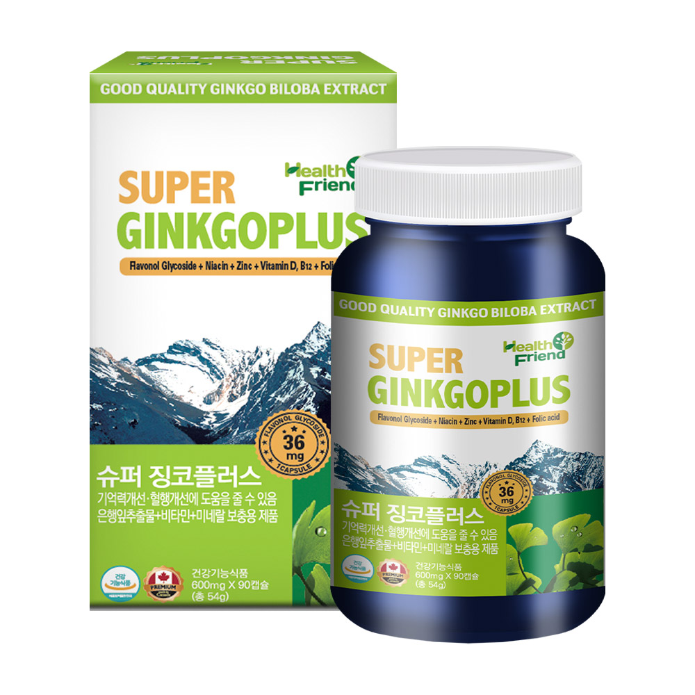 헬스프랜드 슈퍼 징코플러스 600mg x 90캡슐