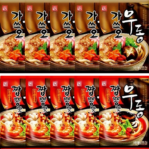 한성기업 가쓰오우동 + 짬뽕맛우동