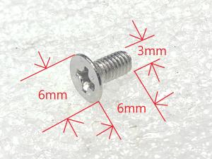 자 접시 머리 철재 M3볼트 3x8x6mm 10개 피스