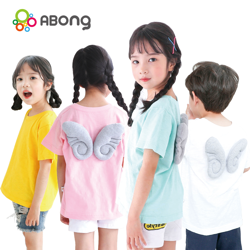 에이봉 에이봉 유아 아동 천사 날개 티셔츠 키즈 반팔티 아동복 아기옷 유아옷 초등학생옷 어린이집등원룩