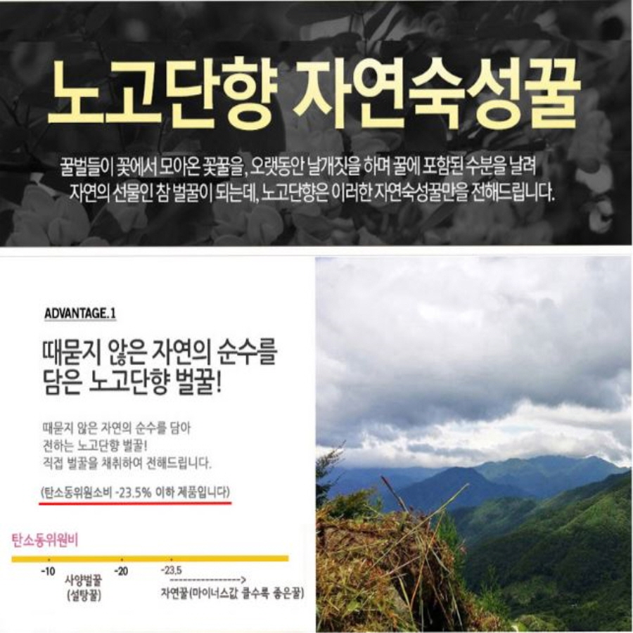 노고단향 자연숙성꿀 아카시아꿀 지리산토종꿀 천연벌꿀 2 4kg