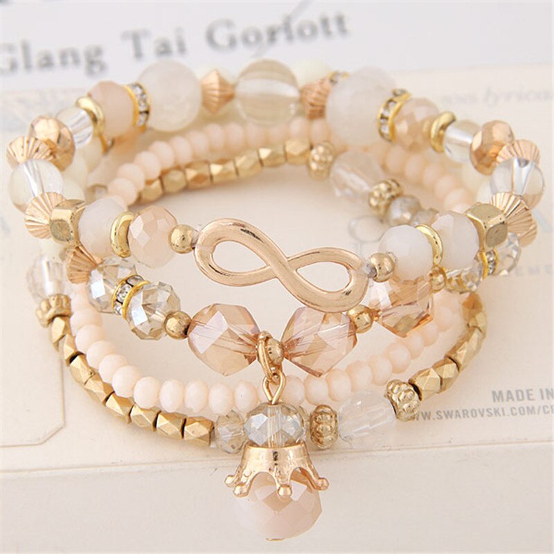 DIEZI 민족 스탈 팔찌 자연적인 돌 매력 pulseira fenina