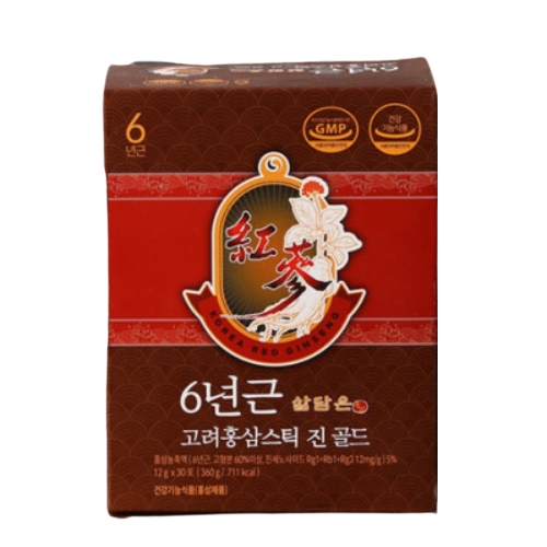 삶담은홍삼 6년근 고려홍삼스틱 진 골드 12g x 30개입