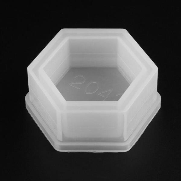 육각형 화분 DIY 실리콘 몰드 정원 시멘트 콘크리트 꽃병 비누 1개