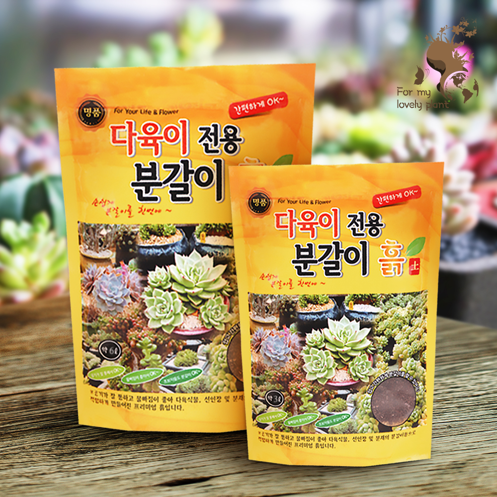 거목산업사 다육이 전용 분갈이 흙 3L 6L 이 제품 하나로 끝 다육이흙 종결