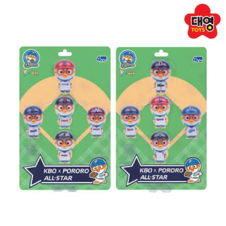 대영통상 KBO 뽀로로 올스타 피규어 5종