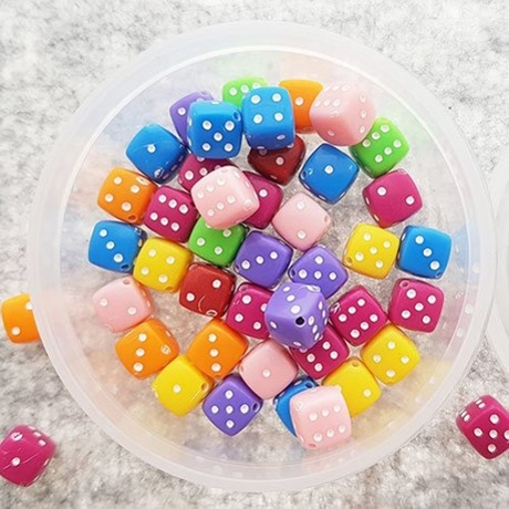 파츠 불투명 주사위 약 25g 약 47개 T-400