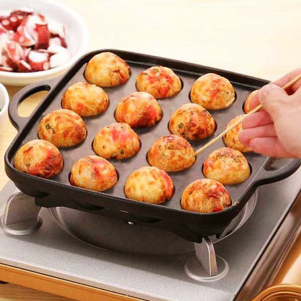일본 간식 타코야끼 만들기 팬 기계