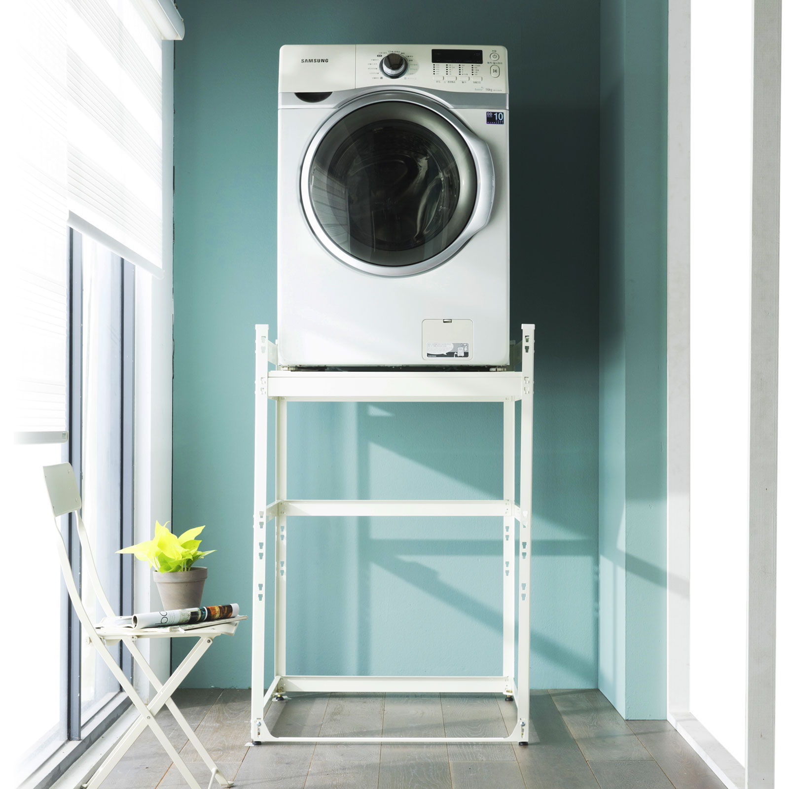 스피드랙 스피드랙 건조기선반 고급형 세탁기 거치대 경량랙 무볼트 W800XD800XH1200