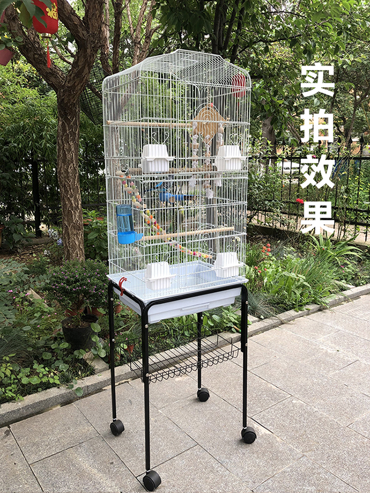 앵무새장 신대형 새장팔관구관현풍호피앵무새장대호 호화 별장 철예새장 번식함