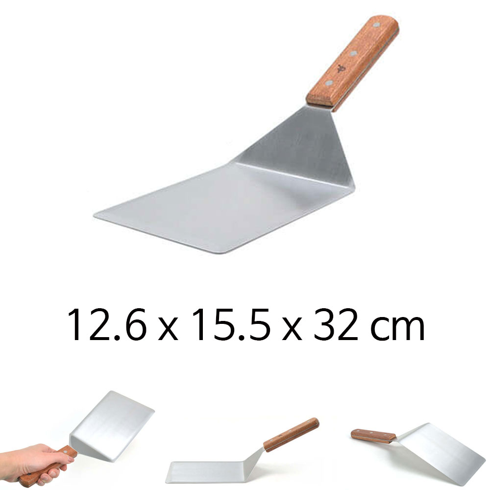 STL 스텐 대형 뒤지개 파전뒤집개 햄버거 패티 뒤집개 12 6x15 1p