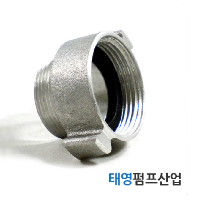 소방연결구 A타입 소방40Ax 안쪽x겉 소방나사및배관나사연결용 배관자재 수중펌프임대 수리전문기업 태영펌프산업 PT40A