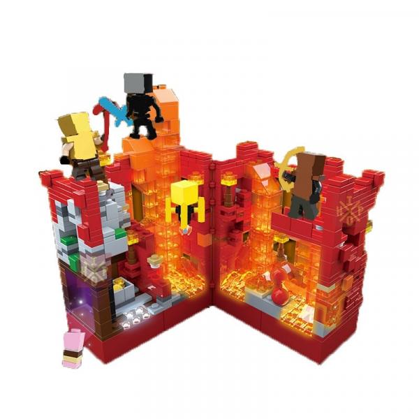 NEW BUILDING BLOCKS SET MINE COMPATIBLE CRAFTED LIGHT MY WORLD LAVA CAVE BRICKS TOYS FOR KIDS - 네이버쇼핑