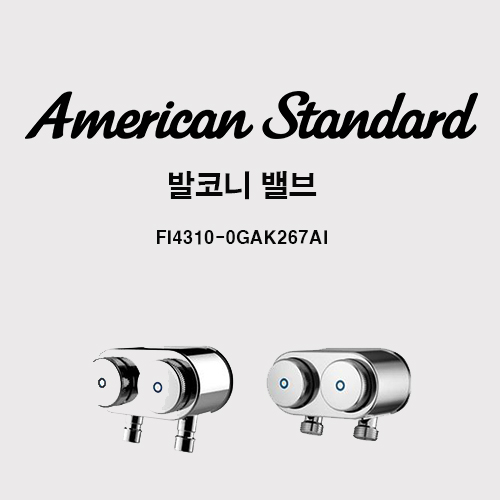 아메리칸스탠다드 아메리칸스탠다드 아메리칸스탠다드 세탁기 밸브 발코니밸브2구 냉수 알번형 나사형 FI4310