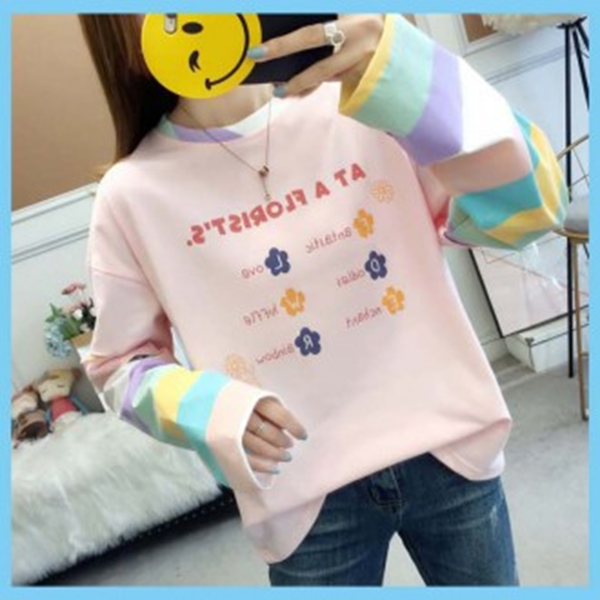 라일리 Rly 소매 포인트 대학생 옷 코디 여사친룩 무지 13529248